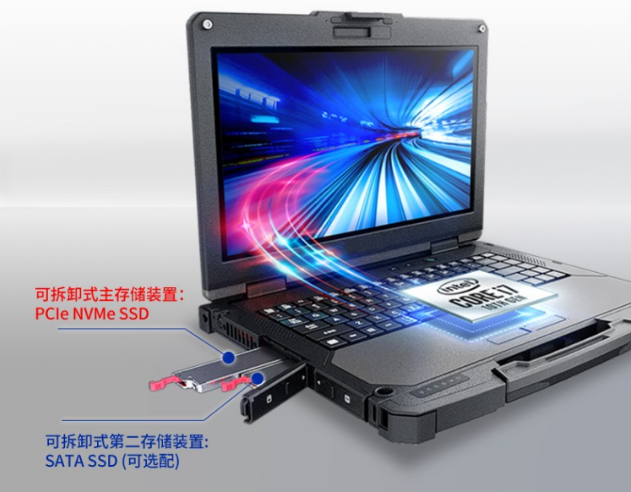 重慶三防筆記本與NVMe固態硬盤的結合.png
