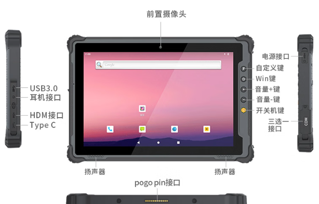 東田國產10.1英寸平板電腦豐富工業接口.png 東田國產10.1英寸平板電腦豐富工業接口.png